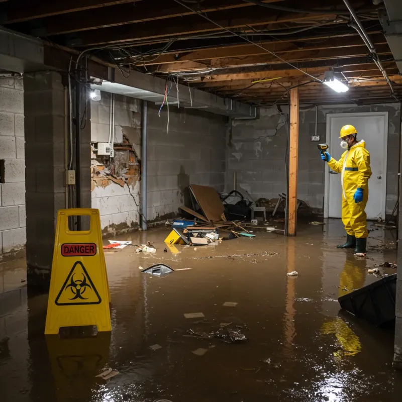 Flooded Basement Electrical Hazard in Makakilo City, HI Property